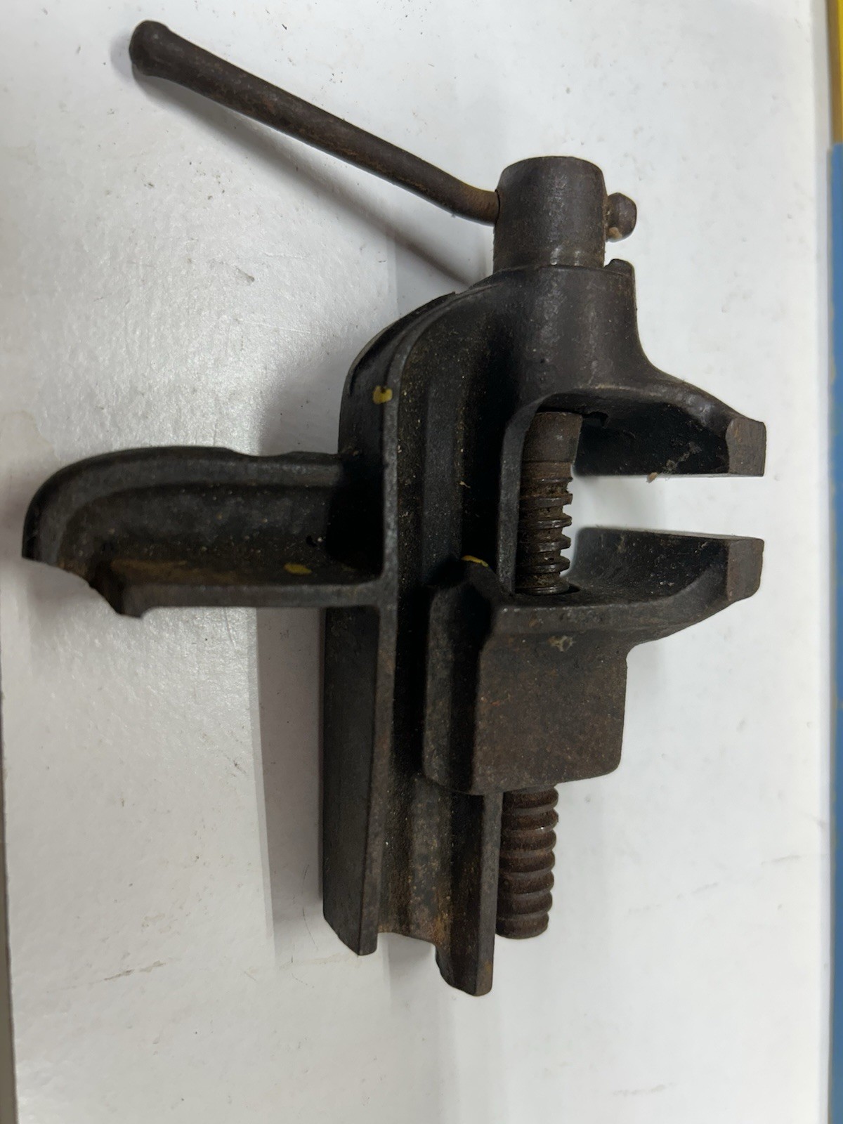 Vintage Mini Clamp On Bench Vise For Parts