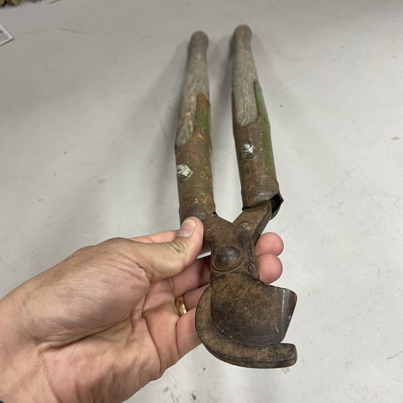 Vintage / Antique Clyde Cutlery? Loppers Pruners Wood Handle Old Garden Tool LN
