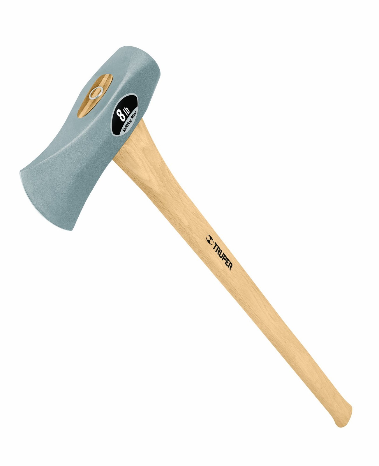 8 lb 34″ Splitting Maul Axe with Hickory Handle – Heavy Duty Wood Splitter Tool