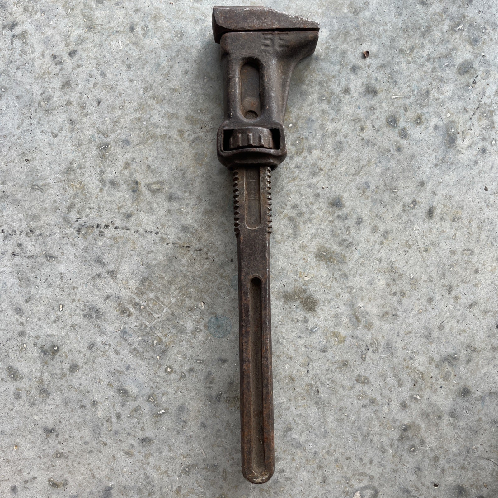 Vintage Unusual Adjustable Spanner Wrench Made In Usa International Harvester 5E
