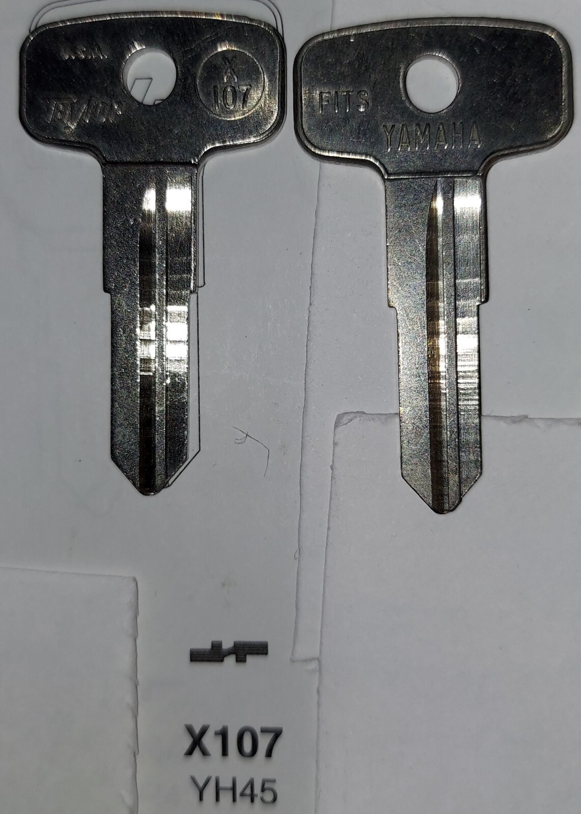 Yamaha, Polaris, X107, YH45, Vintage Key Blank .