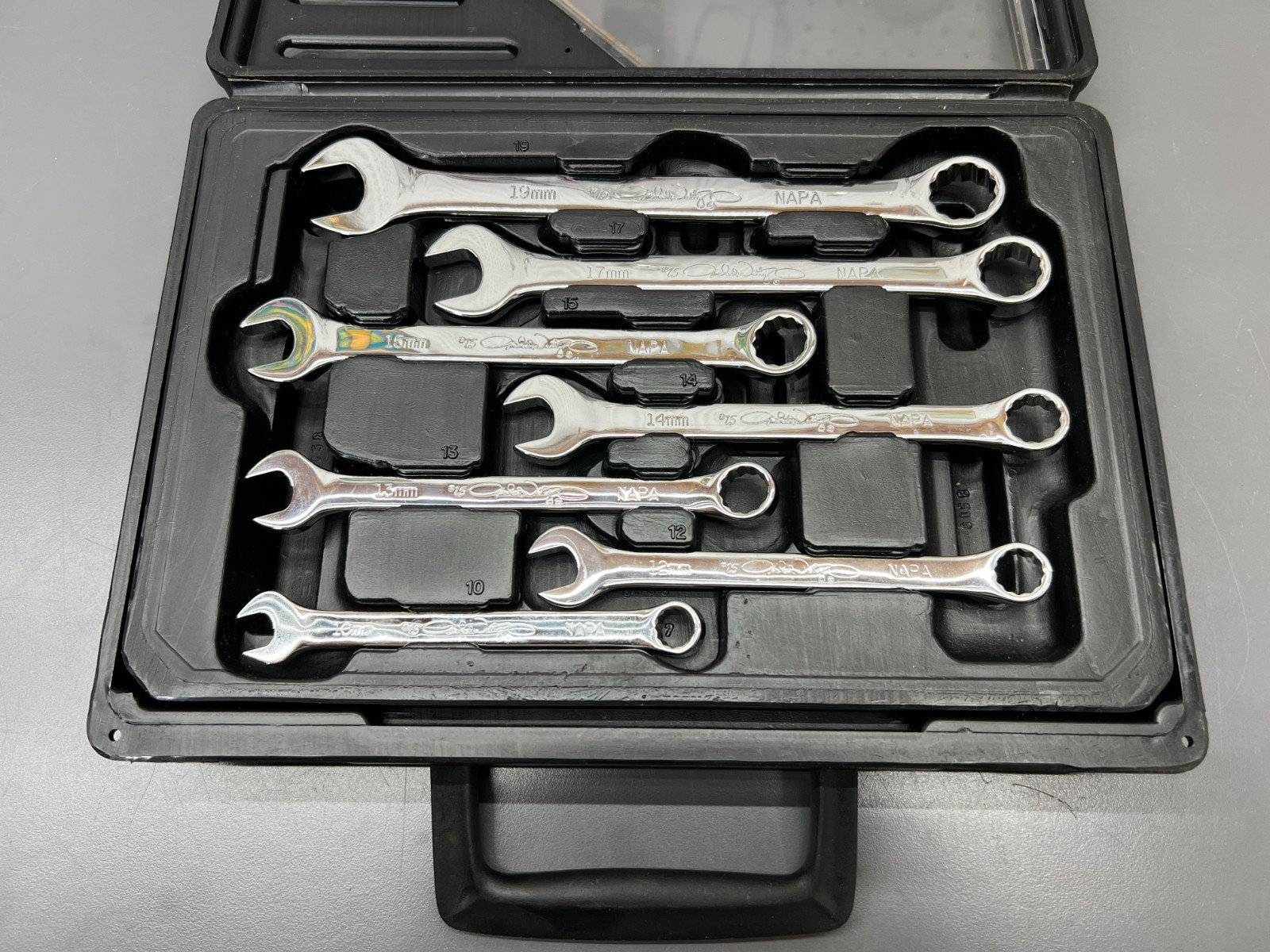NEW NOS NAPA NASCAR MICHAEL WALTRIP 7PC METRIC WRENCH SET PR61094 – USA
