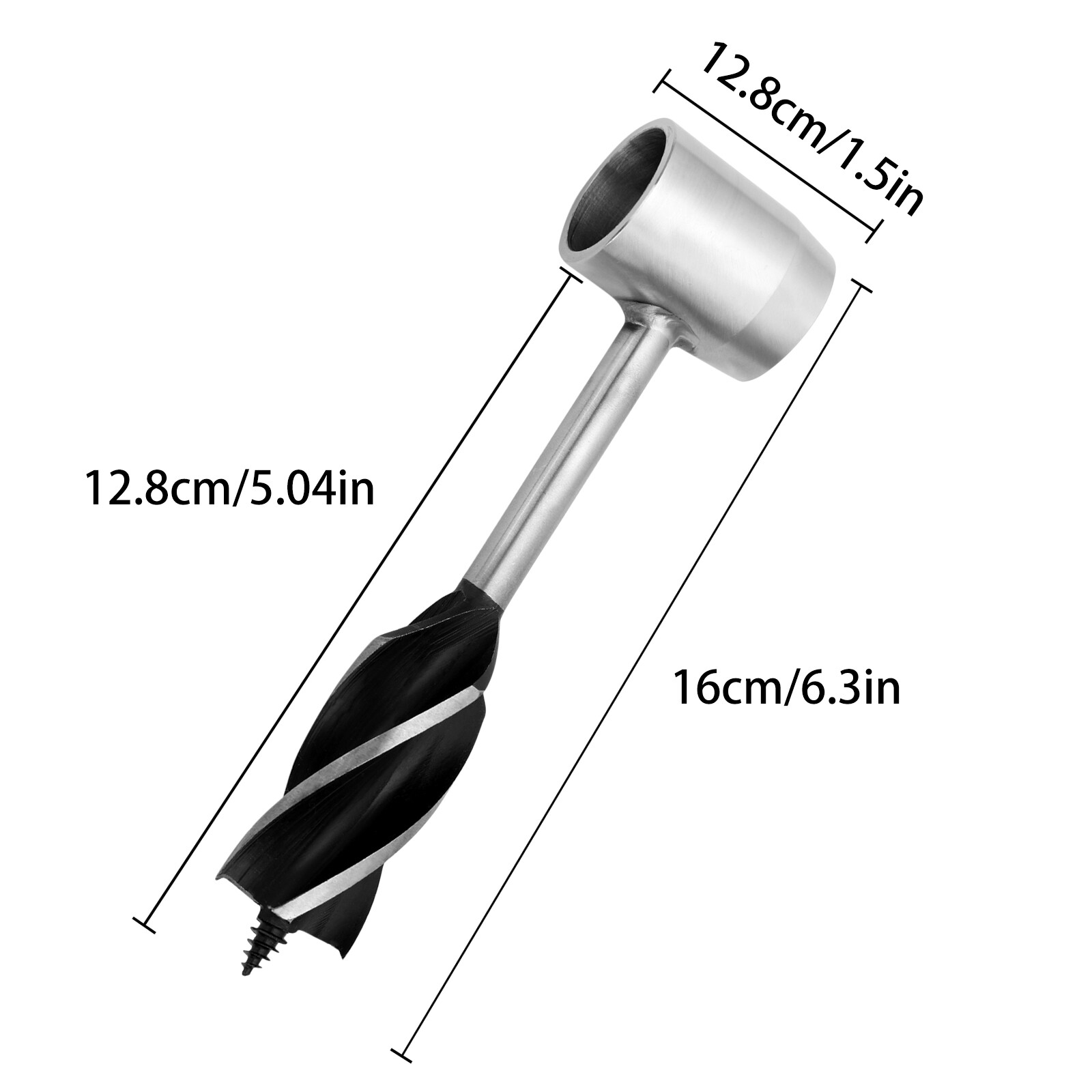 Manual Hand Auger Wrench Outdoor Survival Wood Drill Tool for Bushcraft handyman