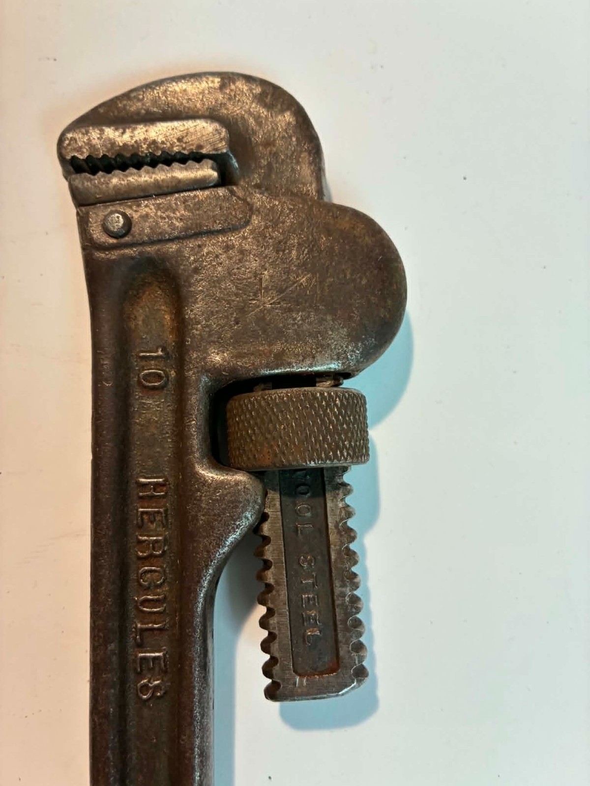 Vintage Hercules 10″ Pipe Wrench Made in USA Tempered Stillson Pattern Tool