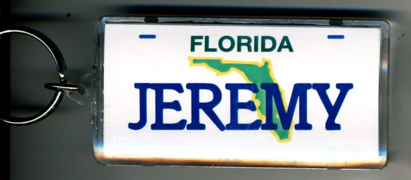 FLORIDA NAME KEYCHAIN JEREMY (LN-08-648)