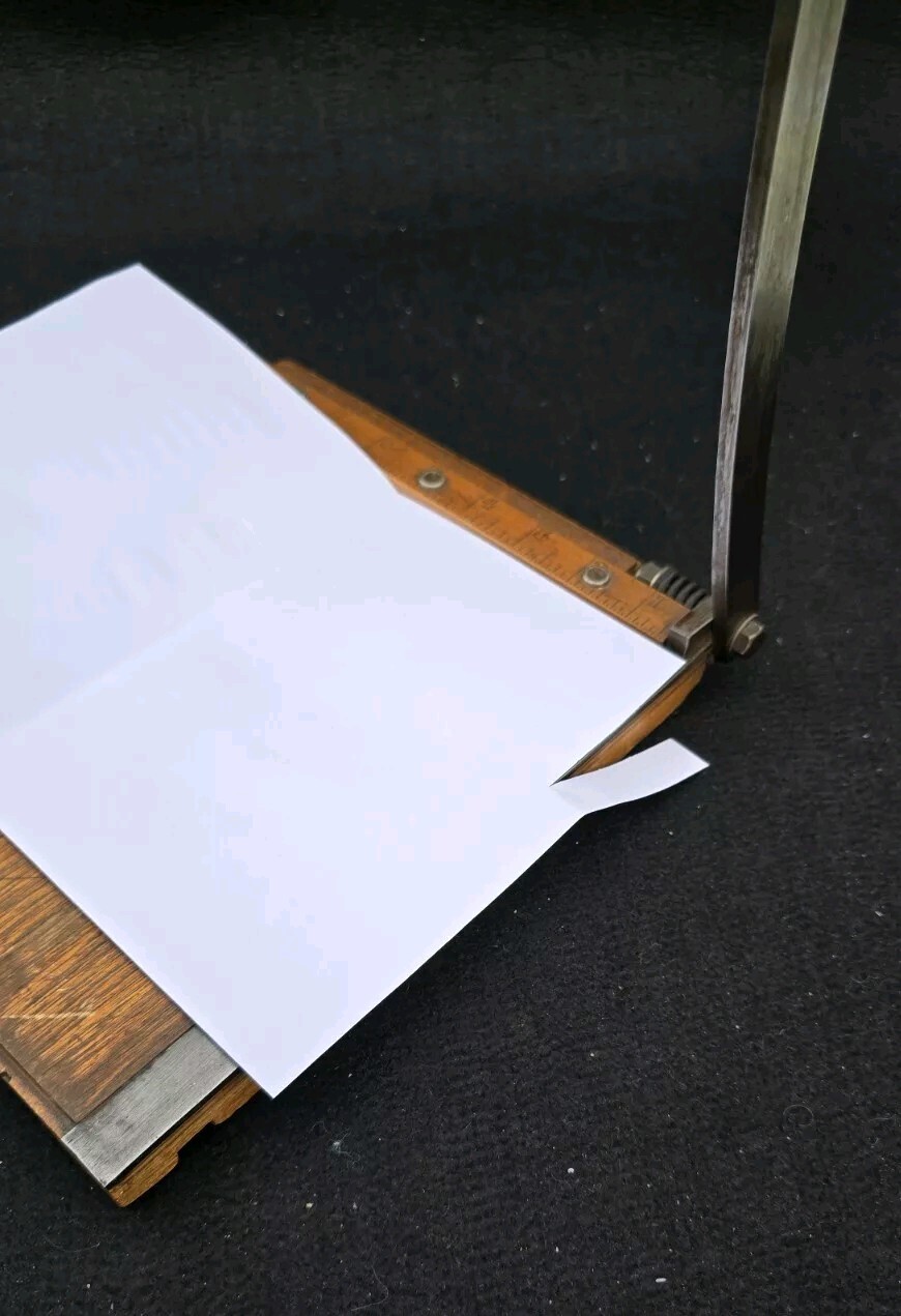 VINTAGE ANTIQUE JAYCEE GENERAL PURPOSE PAPER CARDBOARD PHOTO CUTTER GUILLOTINE