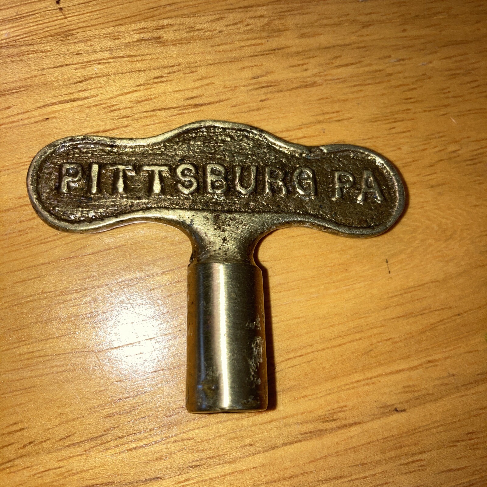 Rare Vintage Brass KEY – PENN INC’T LIGHT CO. PITTSBURGH PA. POWER AND LIGHT?