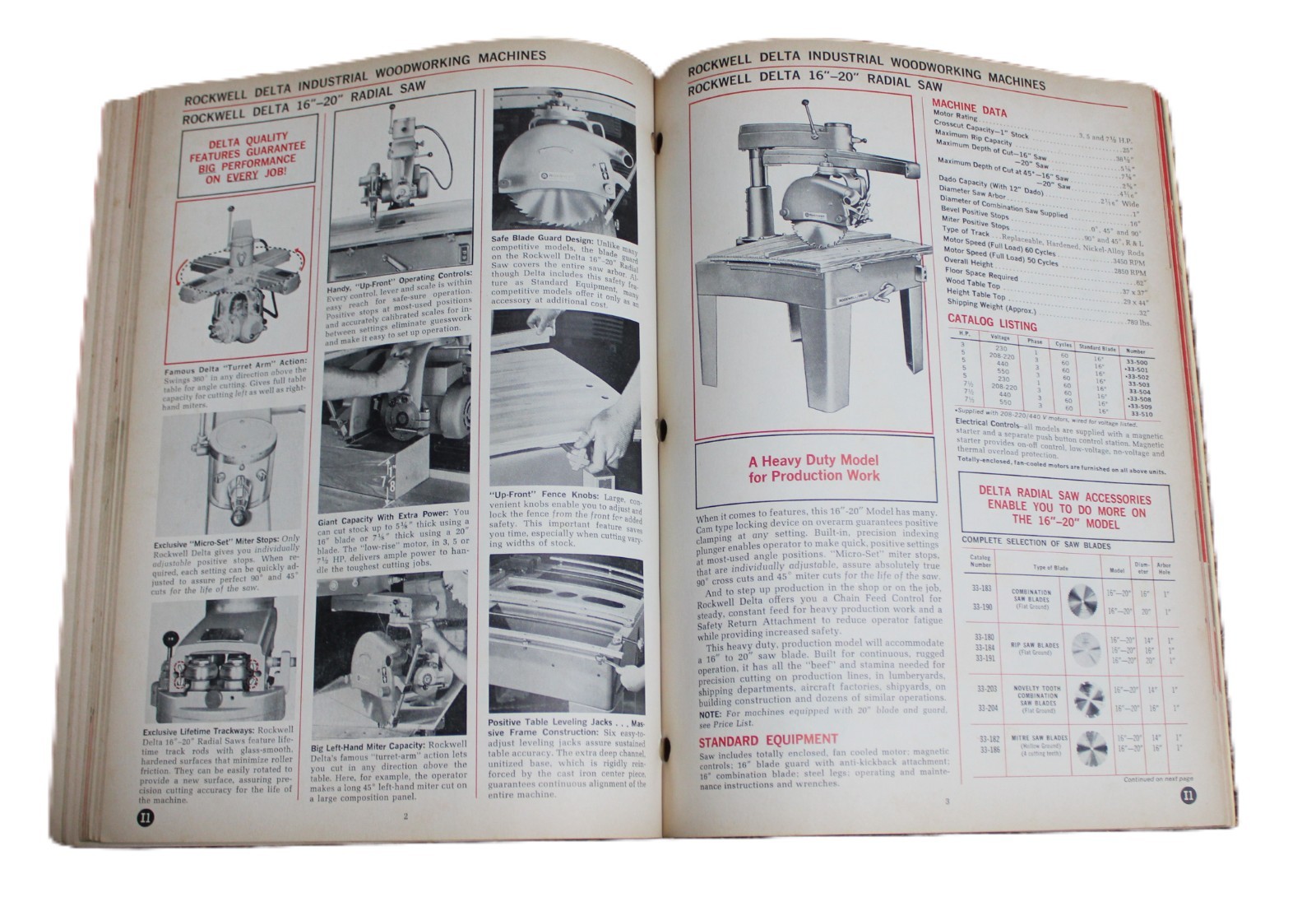 ROCKWELL DELTA INDUSTRIAL MACHINES ADVERTISING SALES CATALOG 1968 VINTAGE