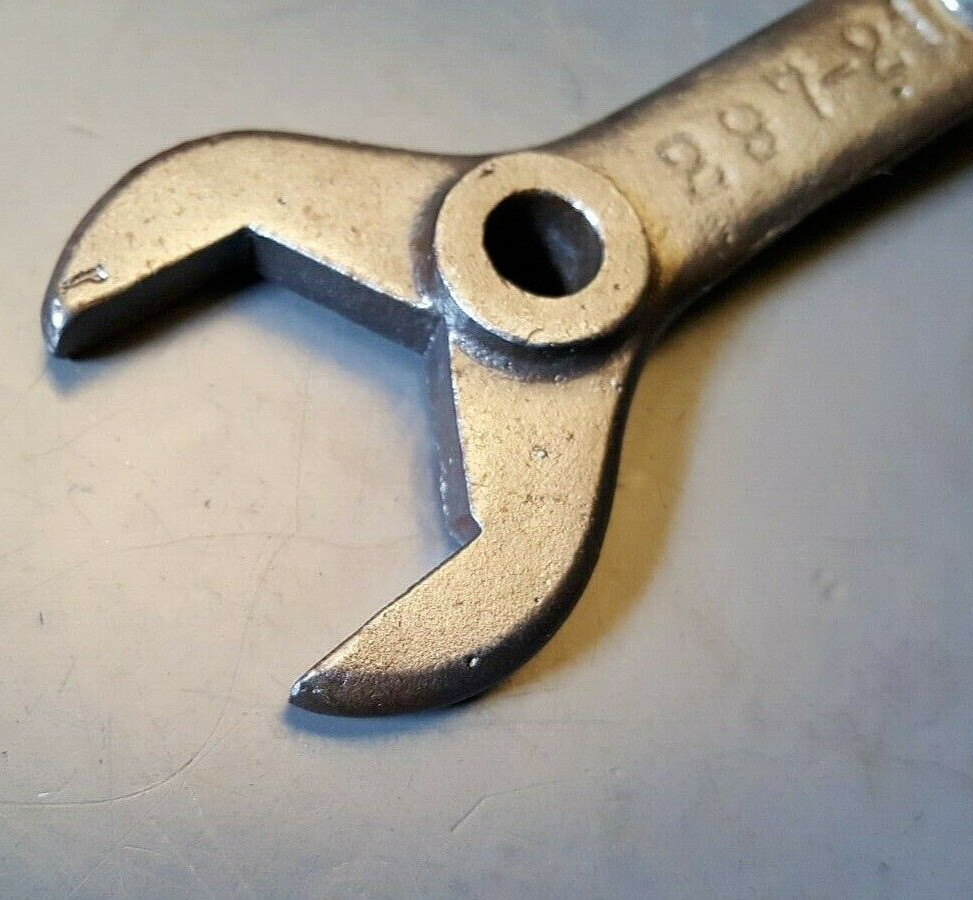 Vintage Orphan Open-end Offset Bolt-on Wrench No 287-21 8.25″ Length