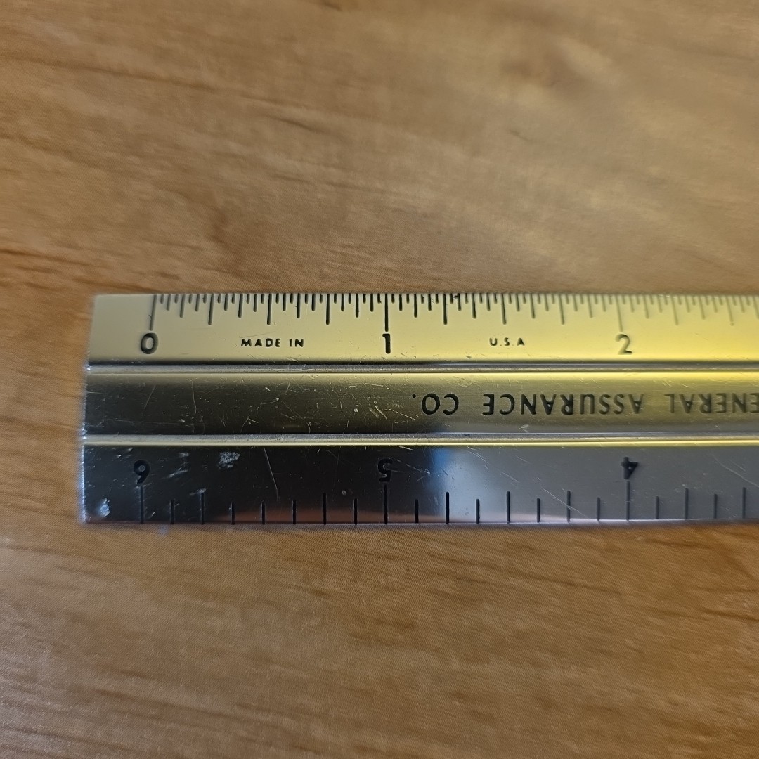 Vintage Glacier General Assurance Co Golden Rule Advertising 6″ Pocket Ruler