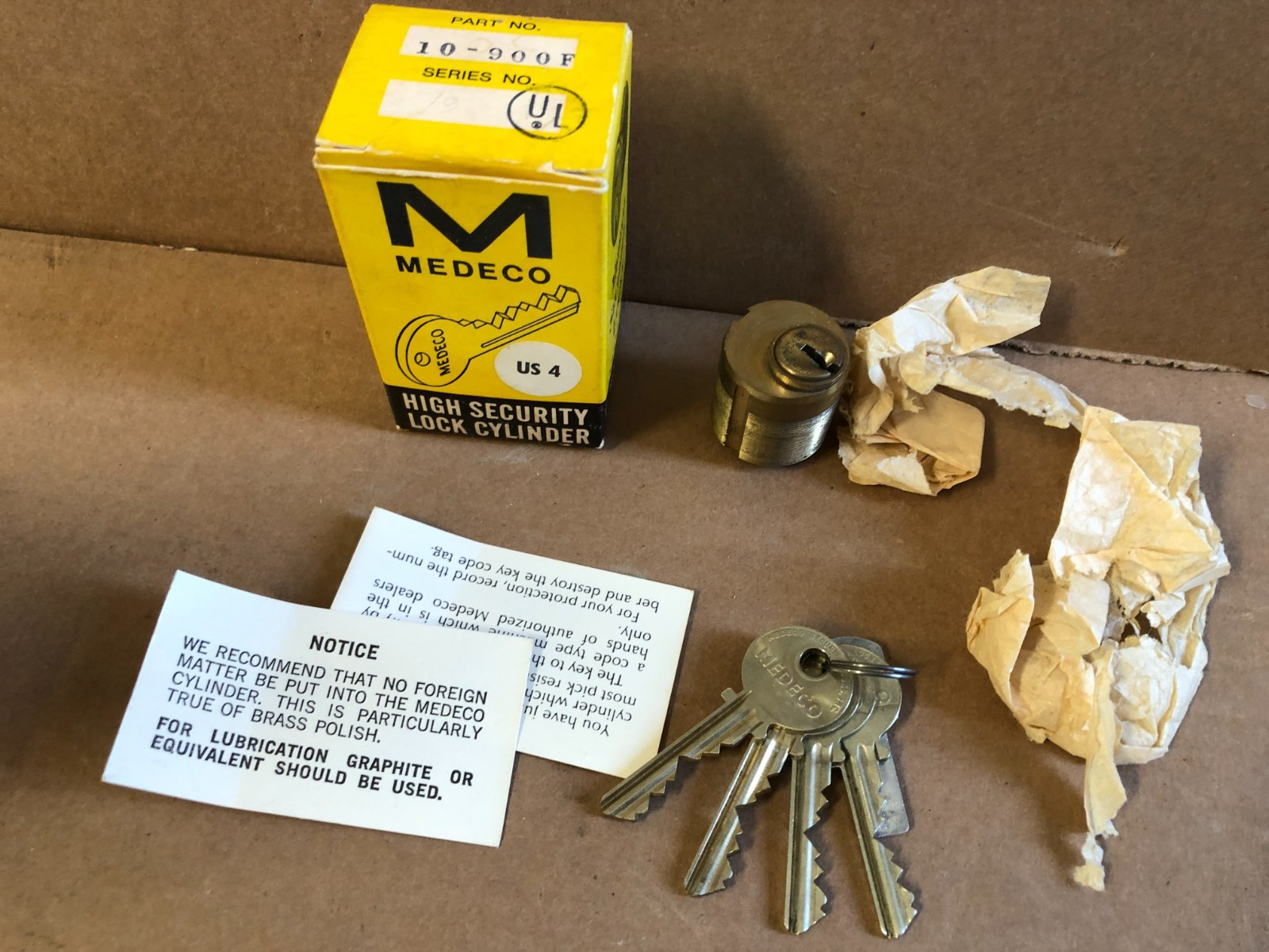 Medeco 10-900F Rim Cylinder High Security Lock