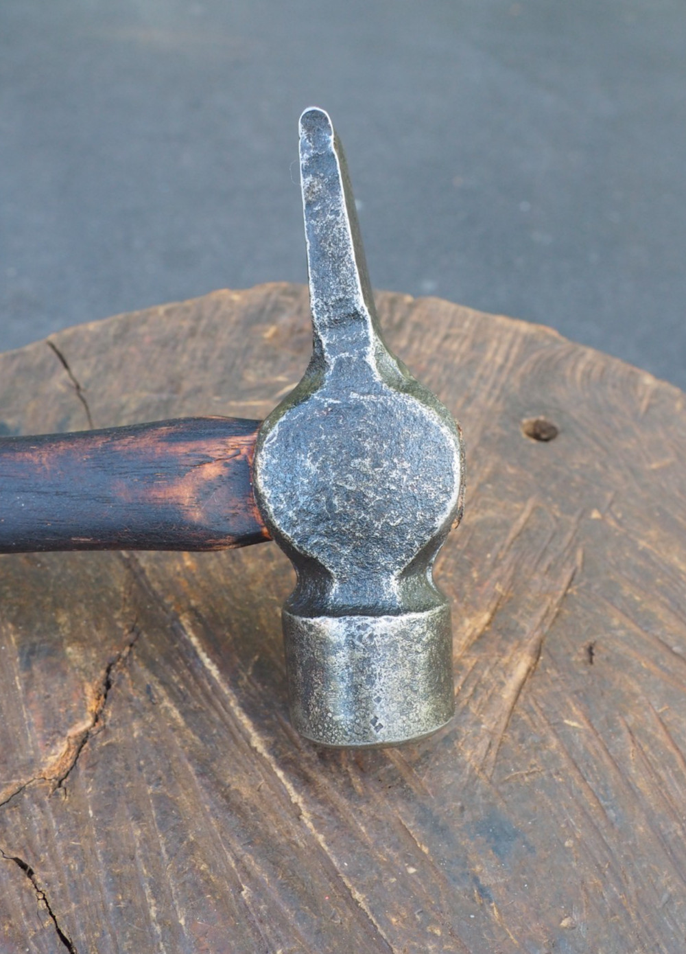 VINTAGE 1.65LB BLACKSMITH “CROSS PEIN” FORGING KNIFE HAMMER ANVIL BLADE FARRIER