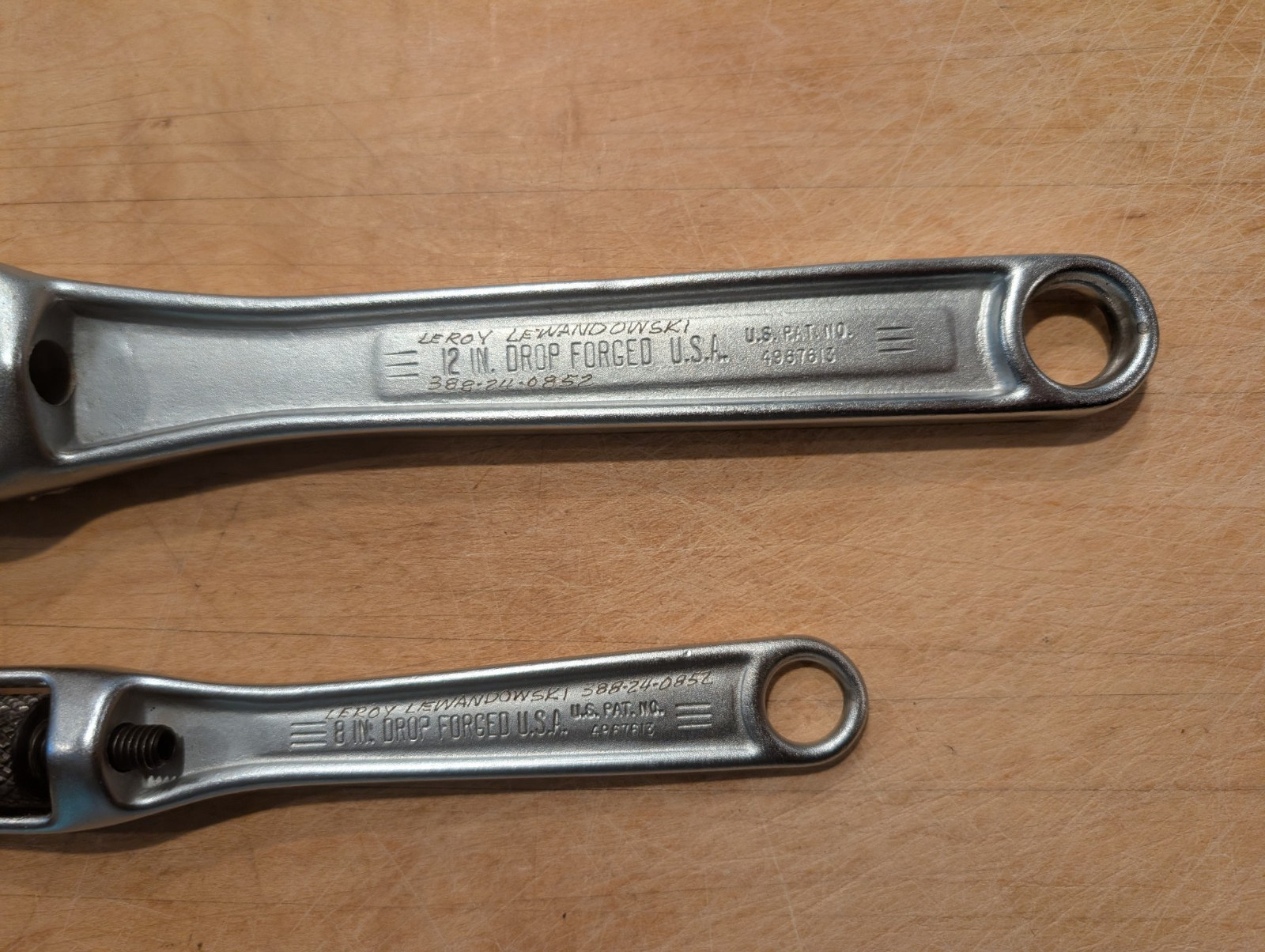 Vintage Craftsman X44666/ X44663 12″/8″Adjustable Pocket Socket Wrenches