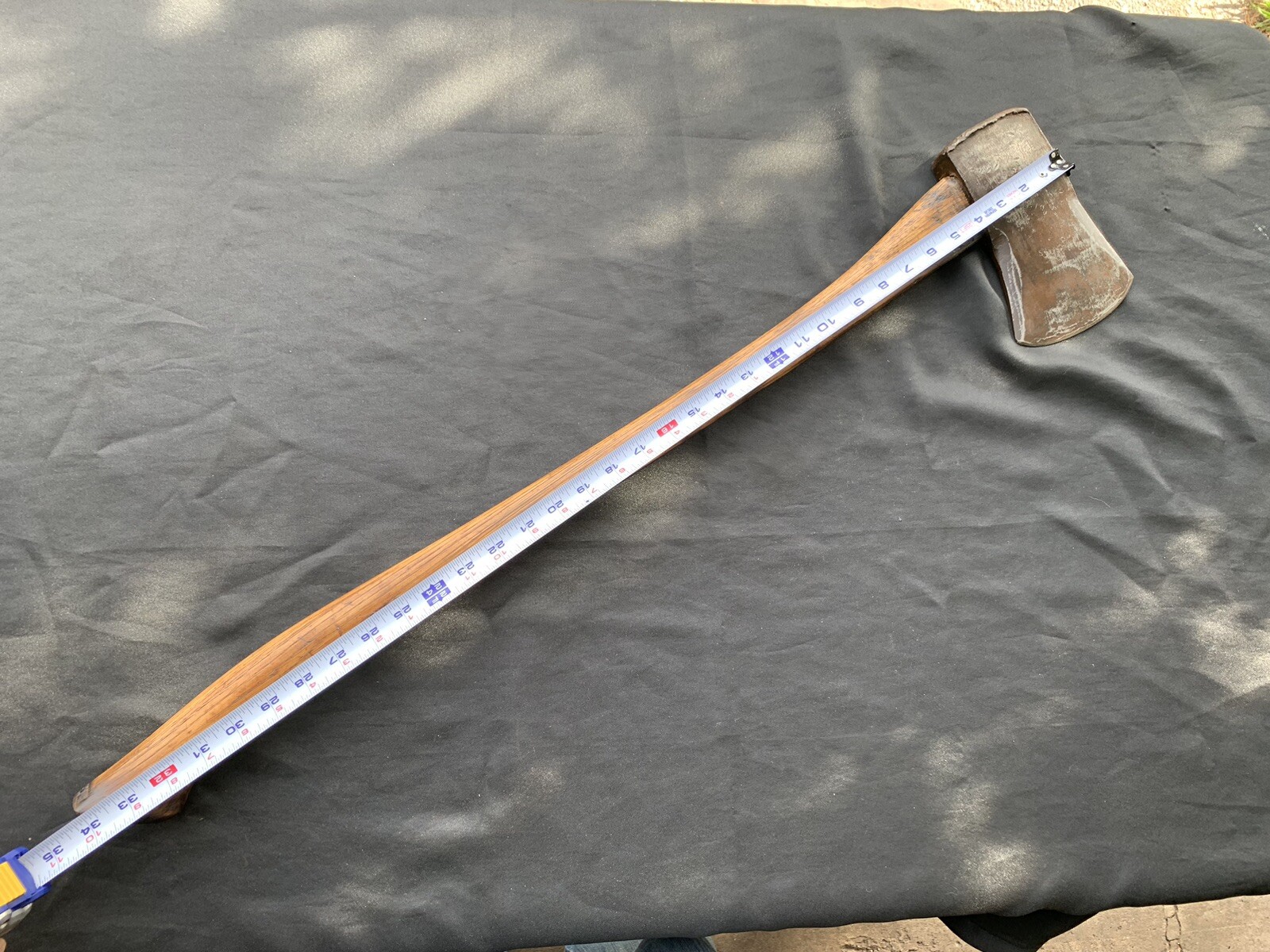 Single Bit Axe Charleston W. VA. USA Vulcan Arm And Hammer 34” 5lb Vintage