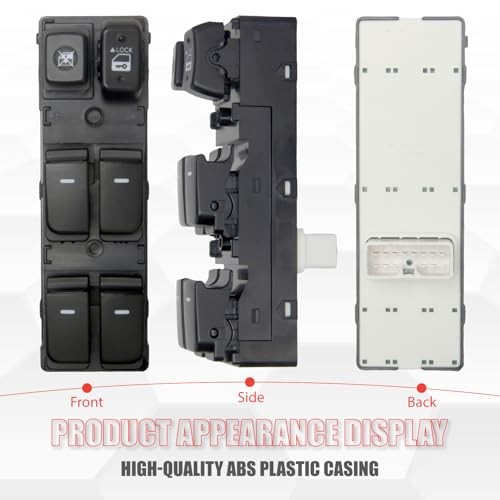 935701M100WK Master Power Window Switch Driver Side Compatible with Forte 2010
