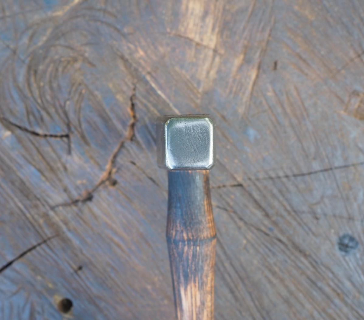 ODD 2.7LB SQUARE FACE “BOILER MAKER” RIVET PEIN HAMMER BLACKSMITH ANVIL VINTAGE