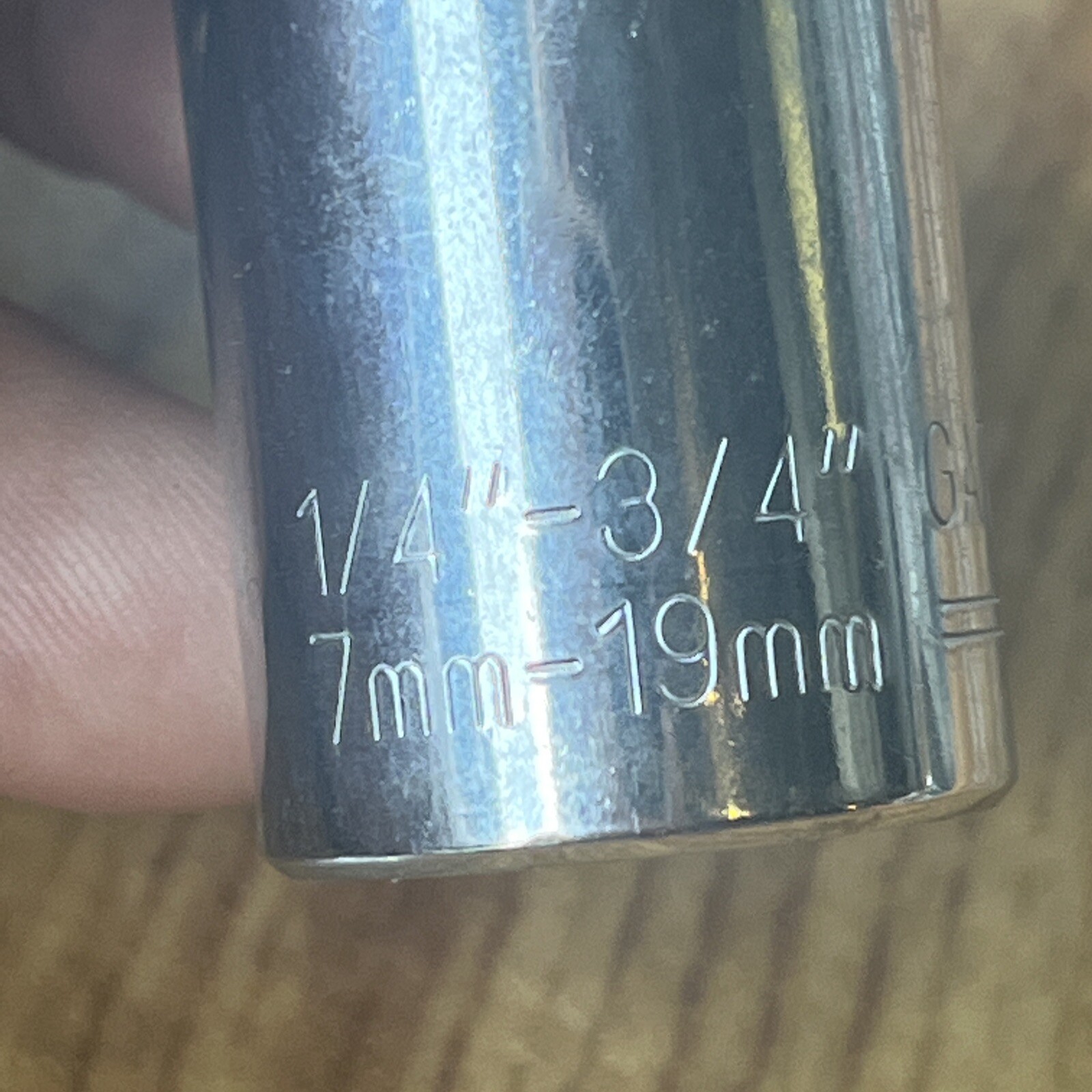 VINTAGE Gator Grip Socket by Endeavor 1/4”- 13/4” MADE IN USA (t24)