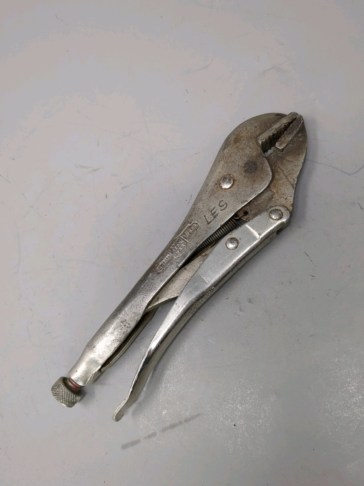 Peterson Vise Grip No 10 Dewitt USA Pat Pend Pre Release Lever Tool