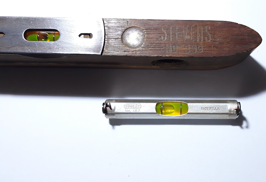 Vtg STANLEY ▪️No. 187▪️ LEVEL 🔹️ STEVENS ▪️No. 399▪️ TORPEDO LEVEL 🔸️ USA