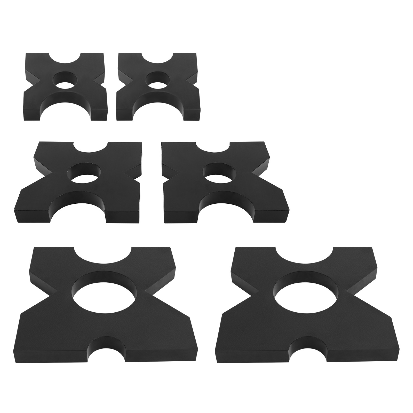 2-Pcs H-Frame Hydraulic Press Plates, Sturdy Iron for 32t/70547.92 lbs