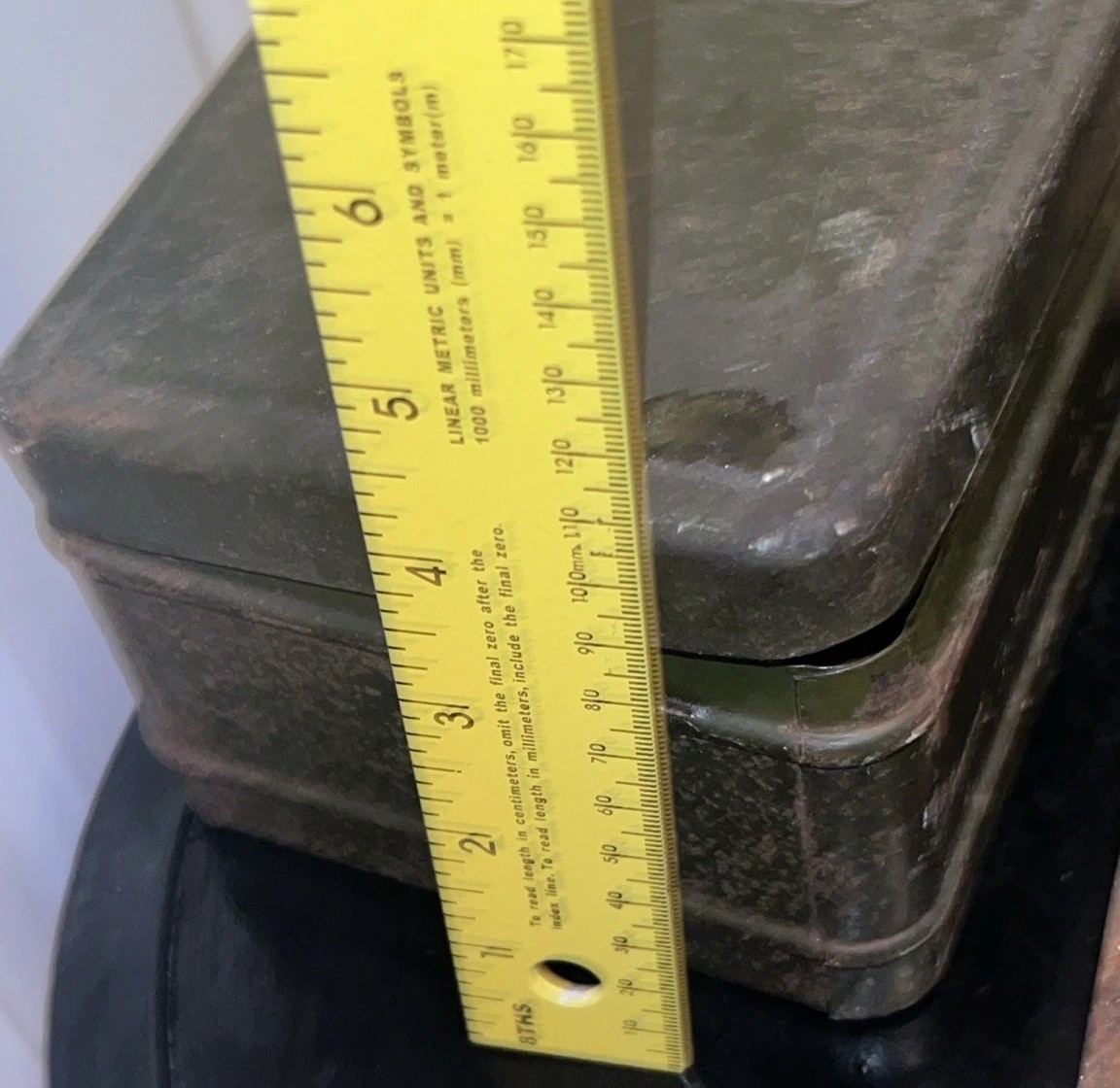 Vintage Climax Metal Toolbox with Primitive Woodworking Tools Included