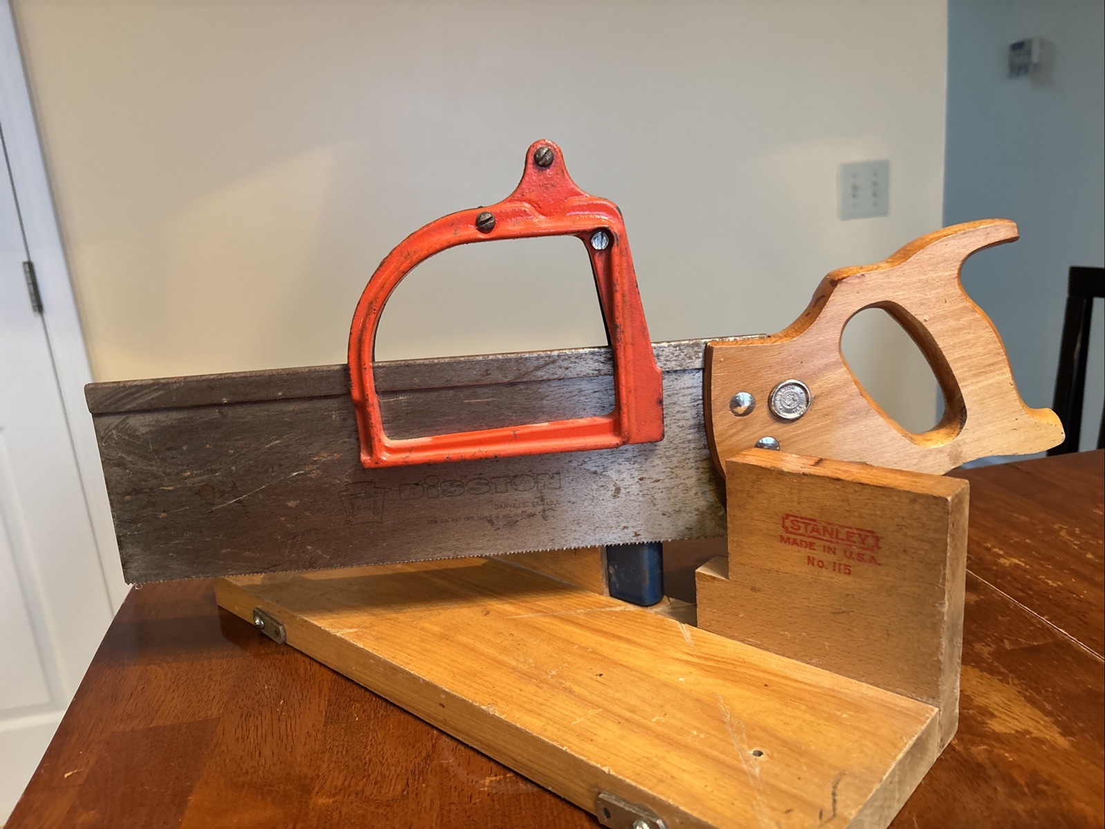 STANLEY No 115 Miter Saw Adjustable with Disston Saw