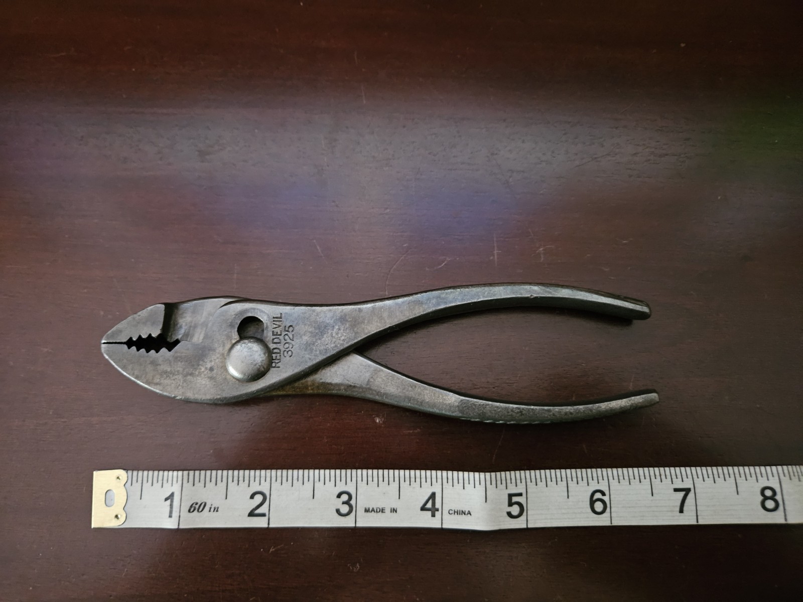 VINTAGE RED DEVIL TOOLS No. 3925 SLIP JOINT PLIERS SMITH & HEMENWAY CO.