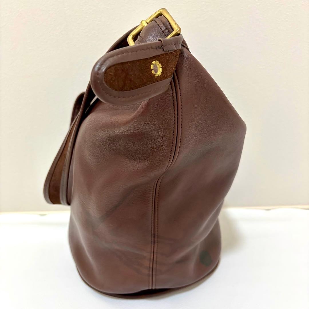COACH One Shoulder Bag 9085 Brown Leather 31cm x 38cm x 21cm Used