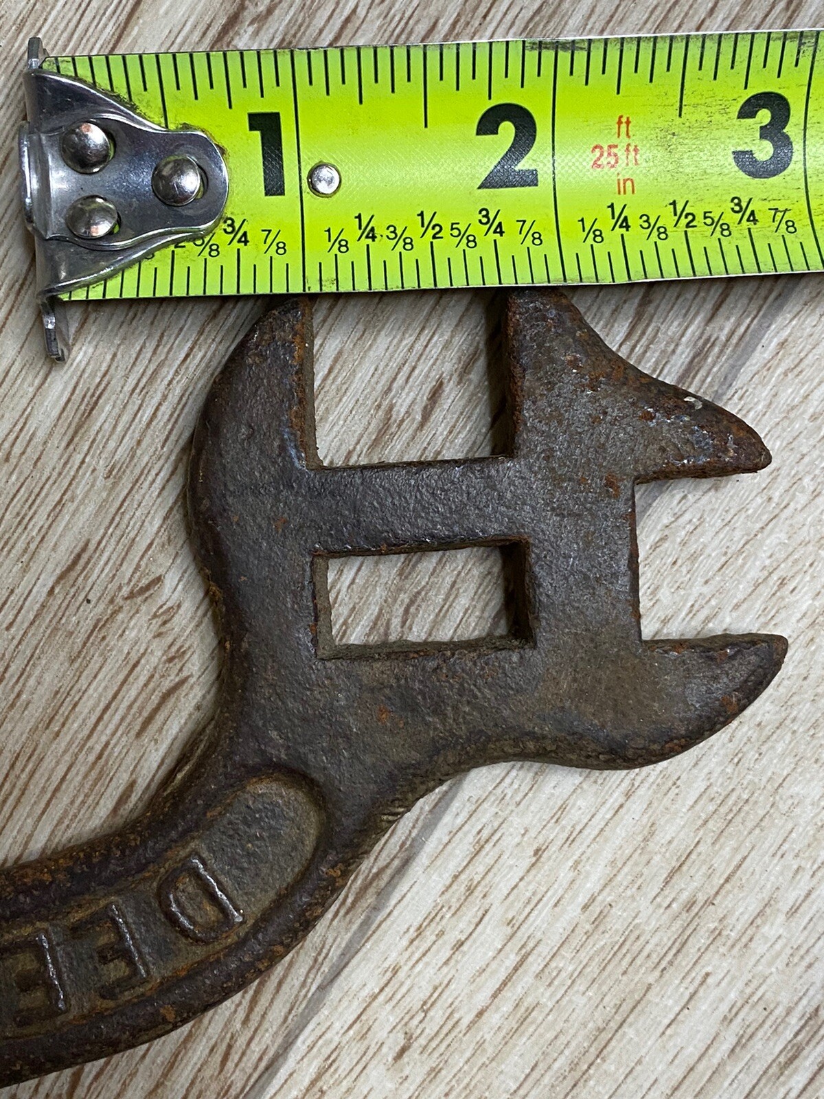 Vintage Cast Iron Deering Wrench Plow Tool Farm Implement Casted 7.5”