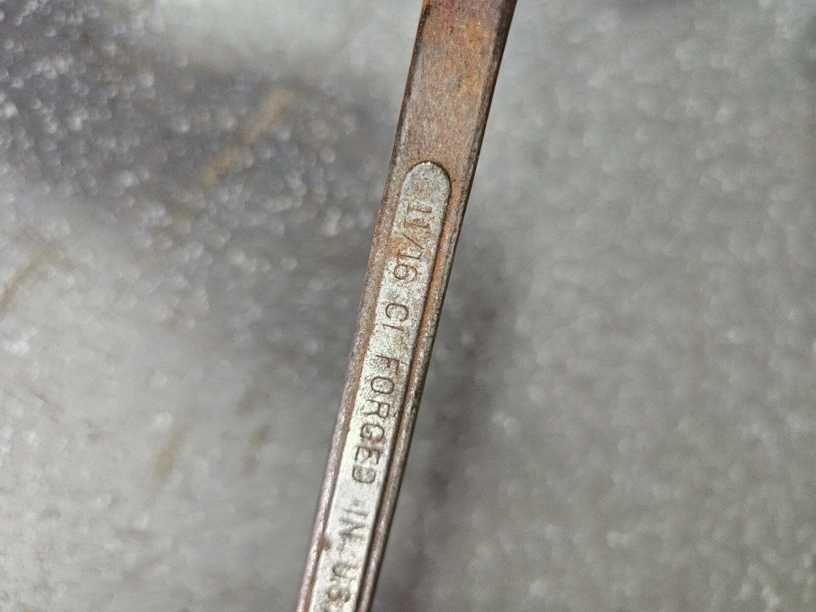 Craftsman Wrench USA 11/16″ x 5/8″ Offset Double Box End 12 Pt VTG Workshop T2