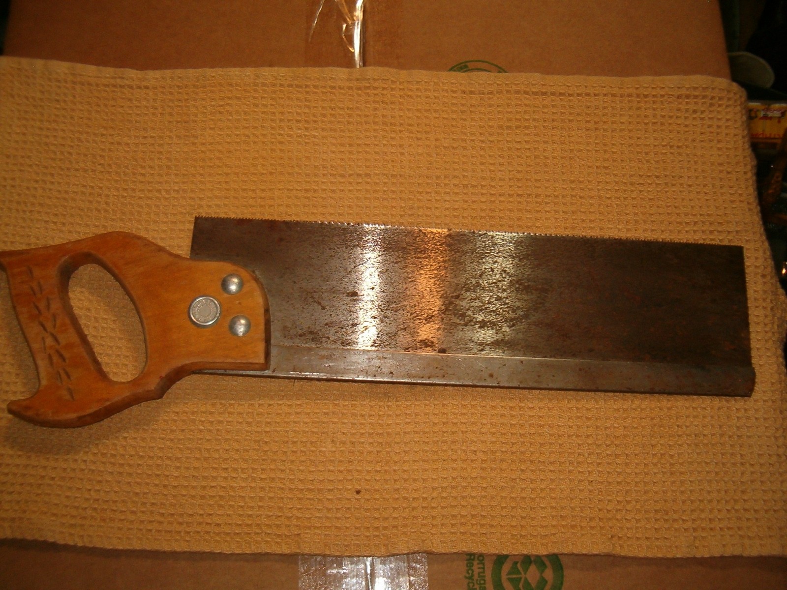 Pennsylvania Saw Corporation No. 79 USA Tempered Spring Steel Miter Box Saw 14”