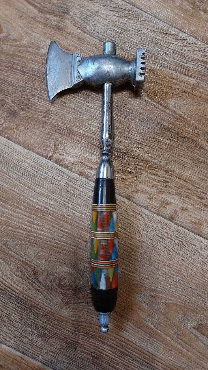 Vintage Ax Axe Hammer Collectible Handmade Prison Art USSR Soviet Kitchen Tool
