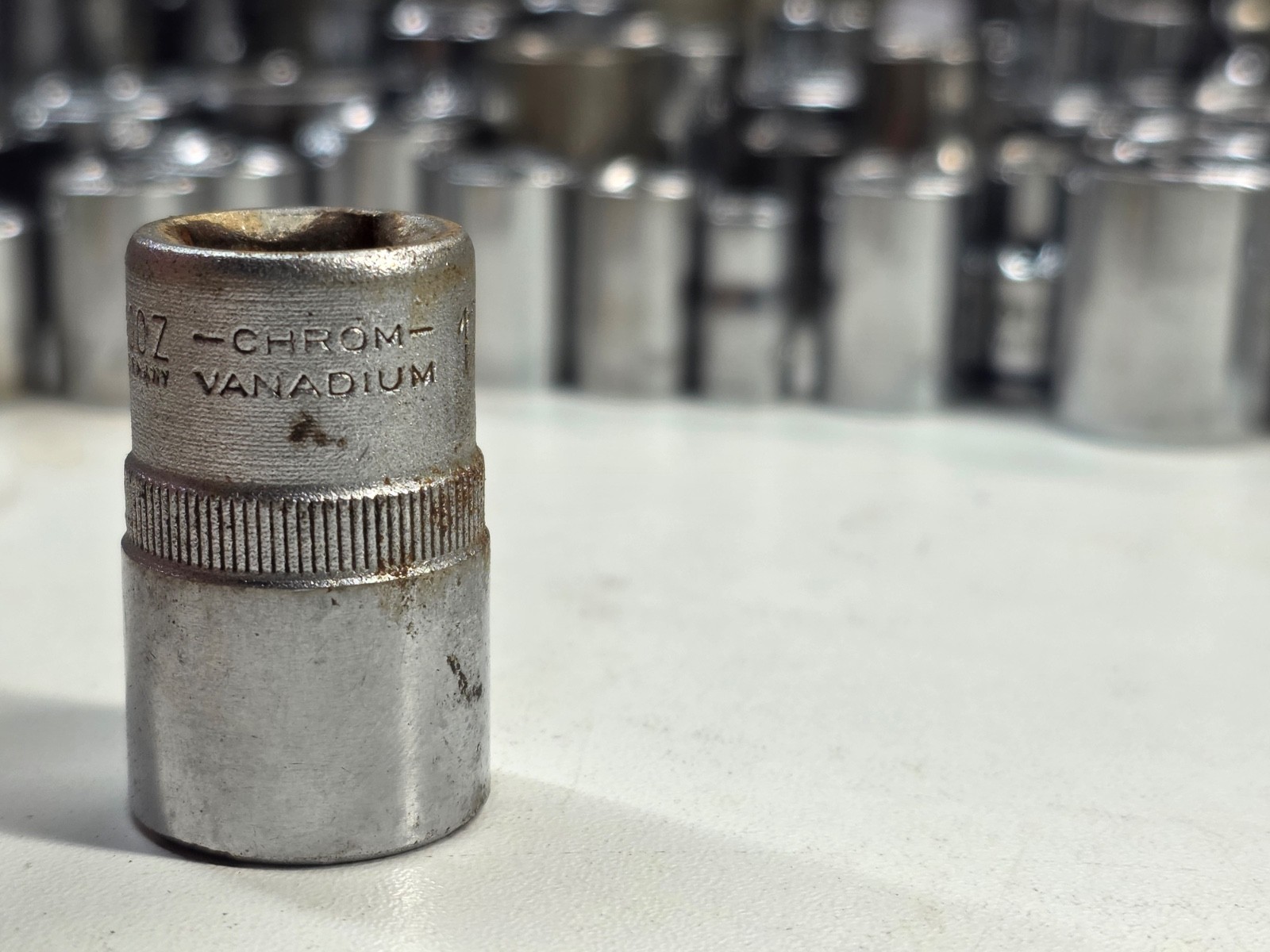 Vintage HAZET 900Z 17mm 12pt 1/2dr Socket Made in Germany Socket Mechanics