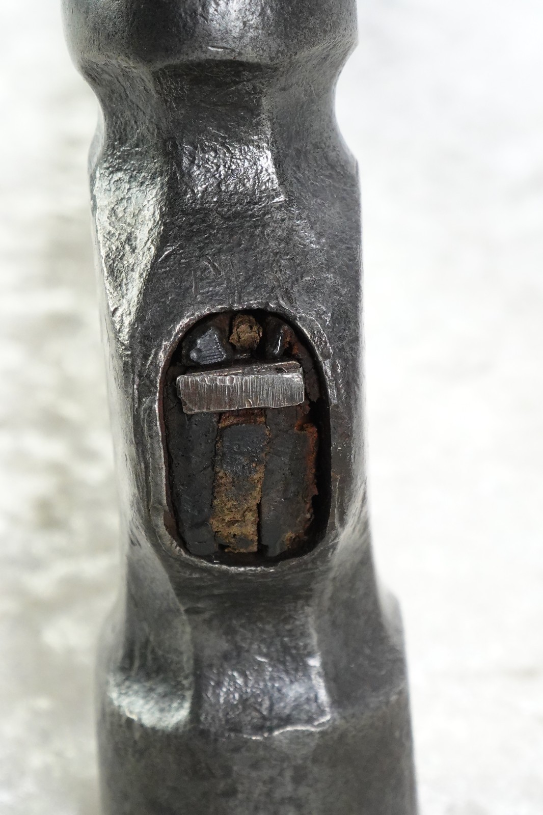 Antique Ball Peen Peden Iron & Steel Co Houston TX Blue Bonnet Machinist Hammer
