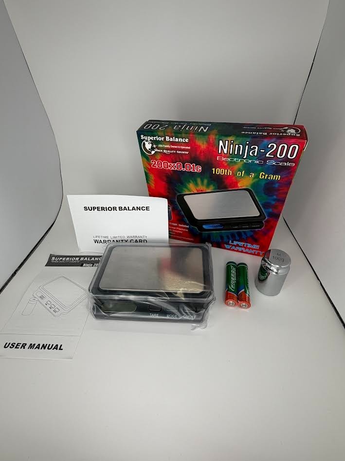 Superior Balance NINJA-200 Scale 200×0.01g (100th of a gram) Lifetime Warranty