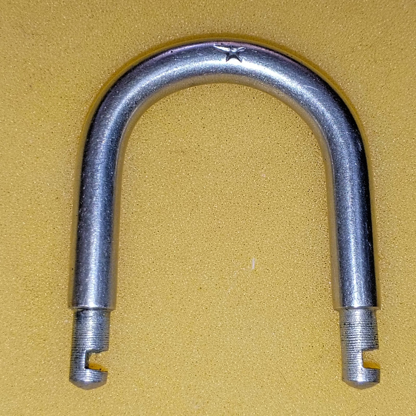 Vintage USSR Padlock with 4 Code Combination RUSSIAN LETTERS on the turn handle