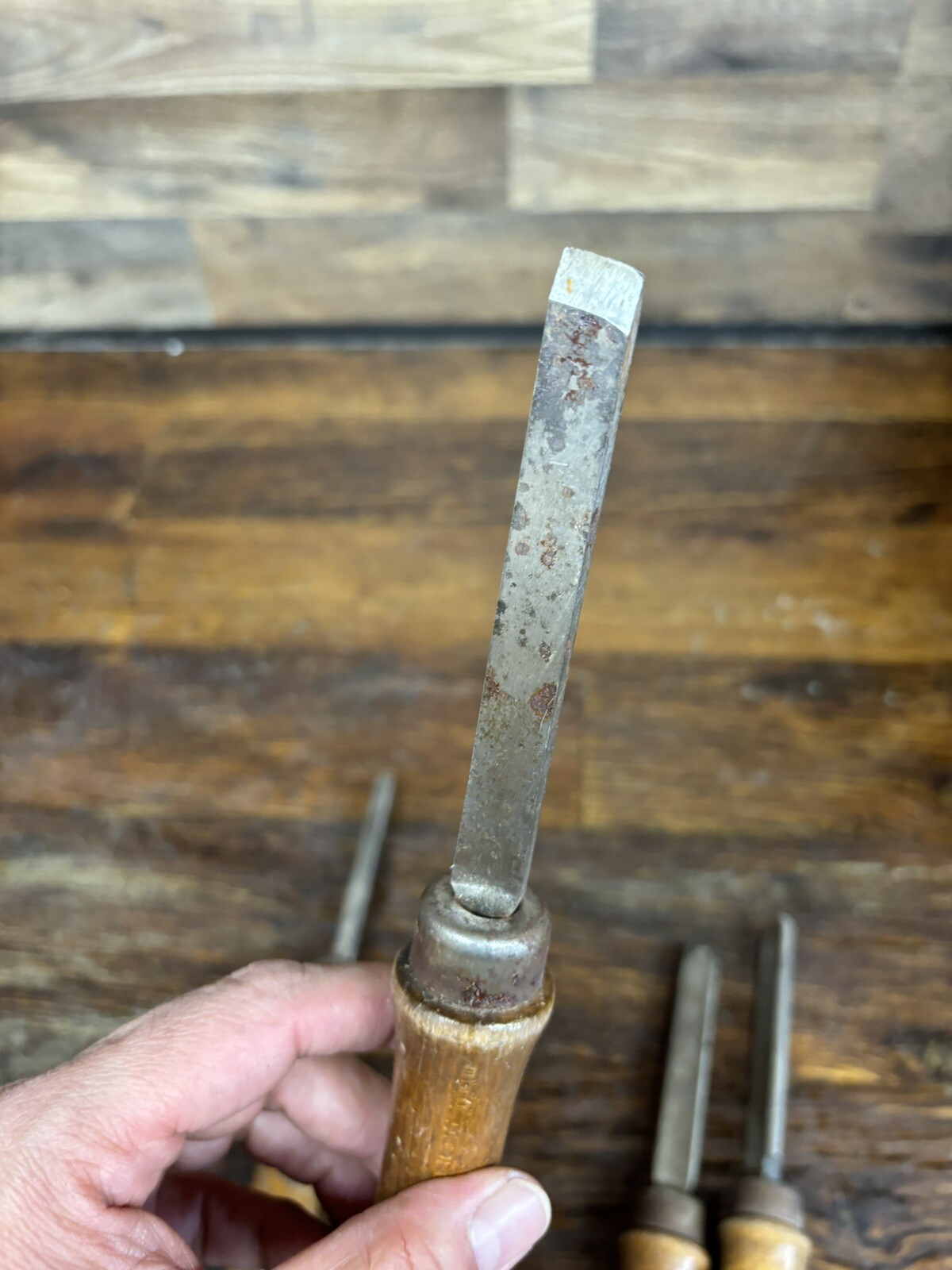 4 Craftsman Chisels Lathe Carving Tools. 2852, 2851, 2862 and Illegible model