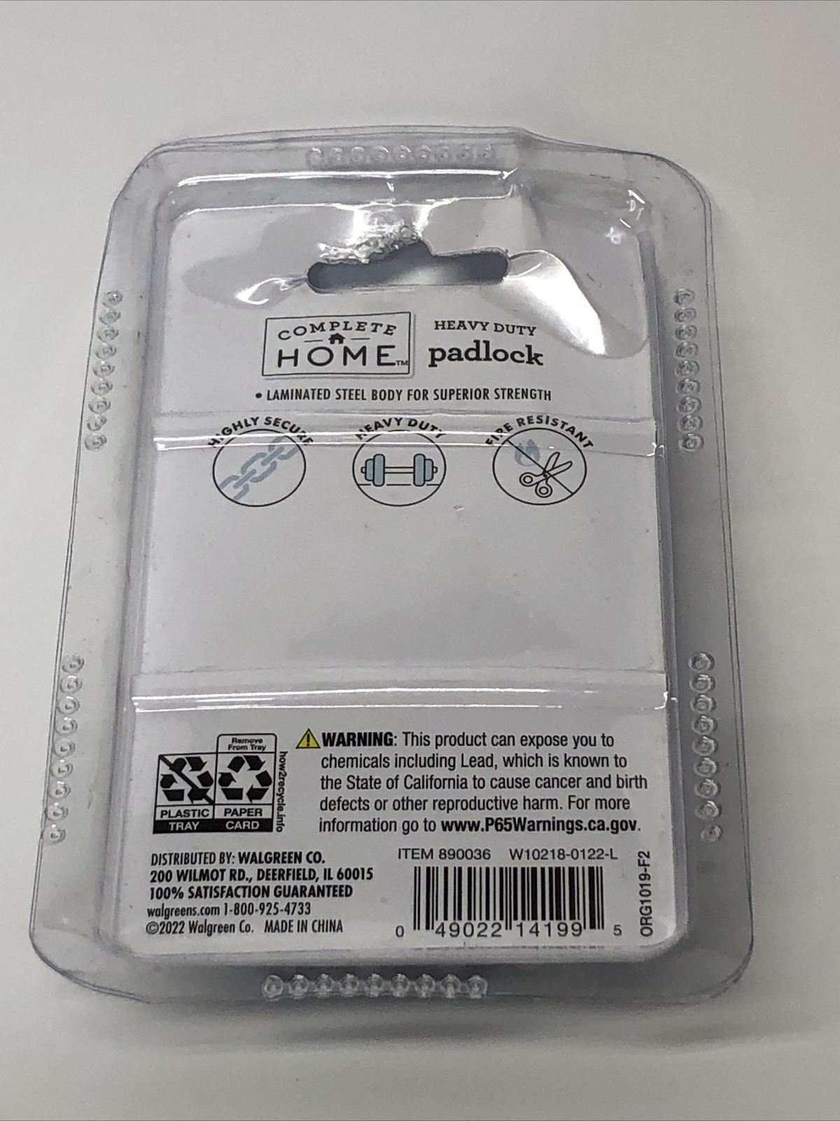 Complete Home 40mm Heavy Duty Padlock w Keys 890936 Brand New