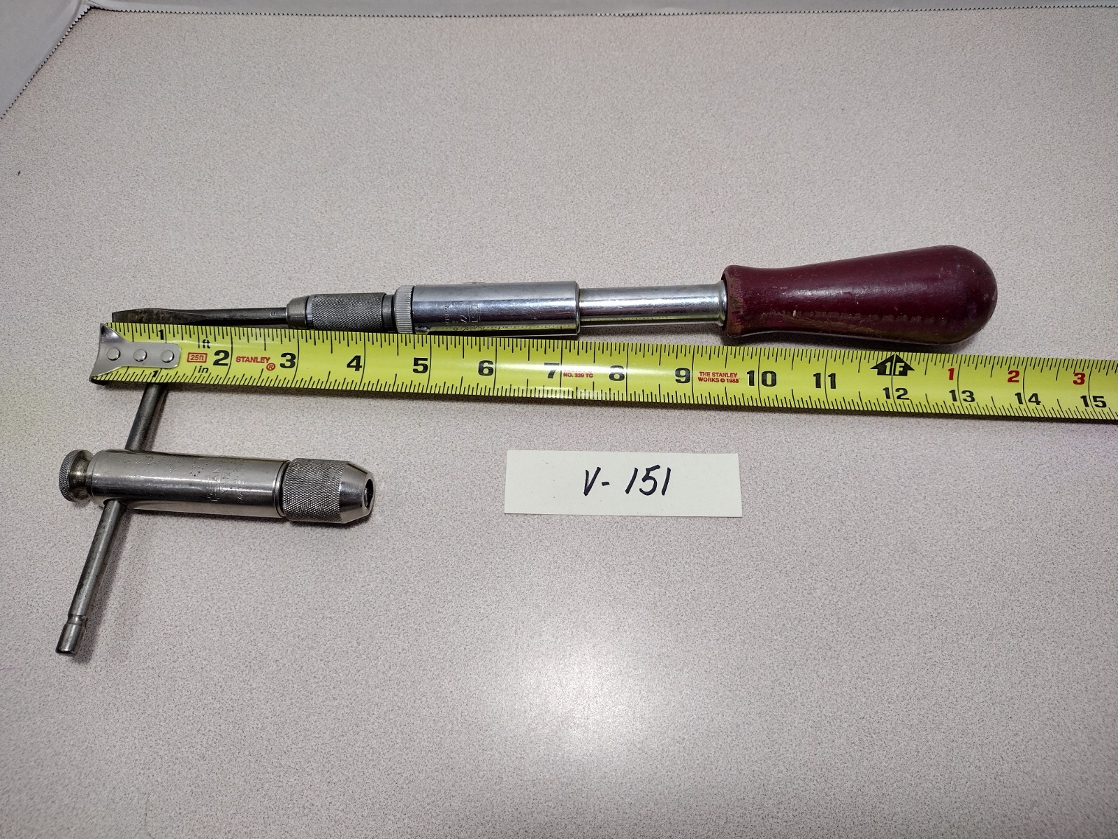 Vtg Stanley Yankee No. 251A Ratcheting Tap Wrench & Stanley Yankee 30A (151)