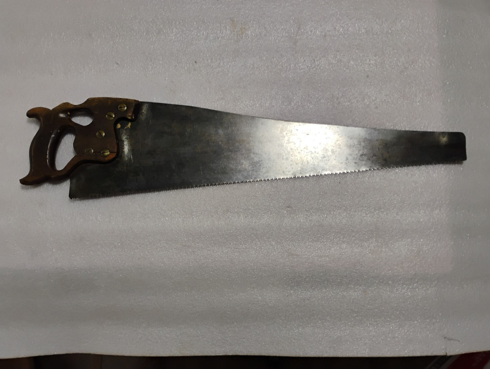 RARE VINTAGE ANTIQUE ZENITH HAND SAW WOODWORKING SHOP CABIN DECOR