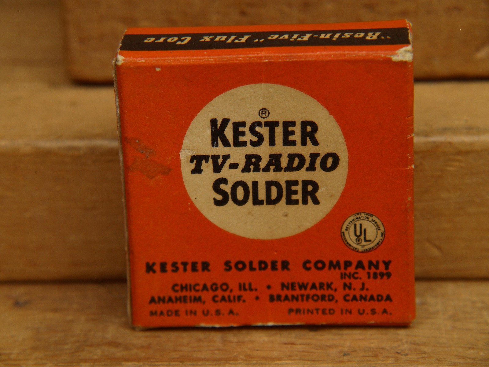 Kester TV-Radio Solder Fast Acting “Resin-Five” Flux Core Post-1959 and Pre-1967