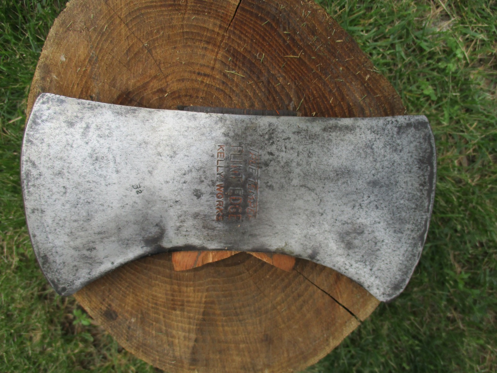 Vintage True Temper Flint Edge Kelly Works Axe Head 3/2 Double Bit