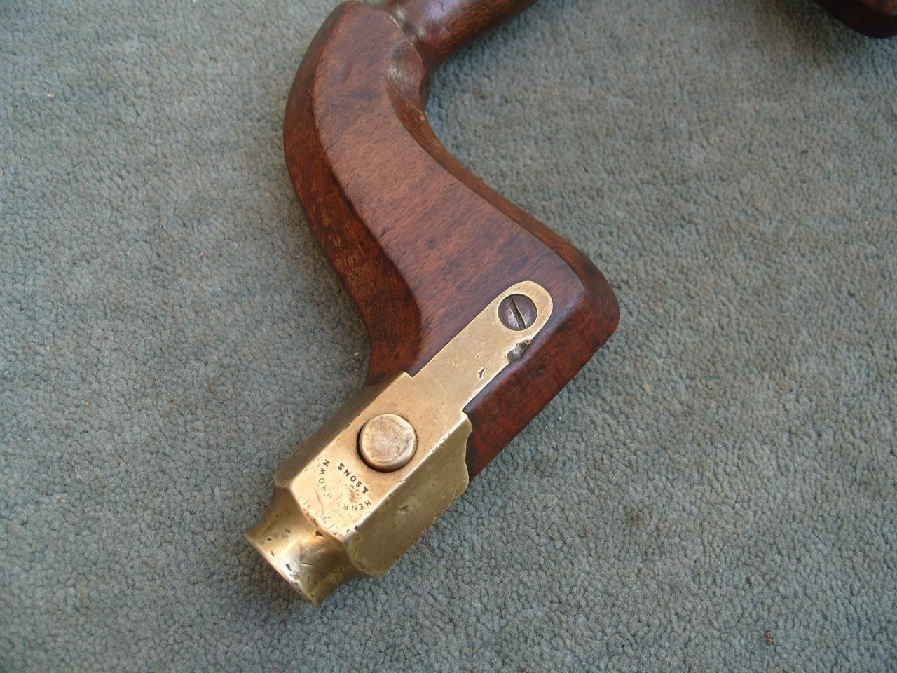 Lovely traditional beech carpenter’s brace, by Henry Brown & Sons.