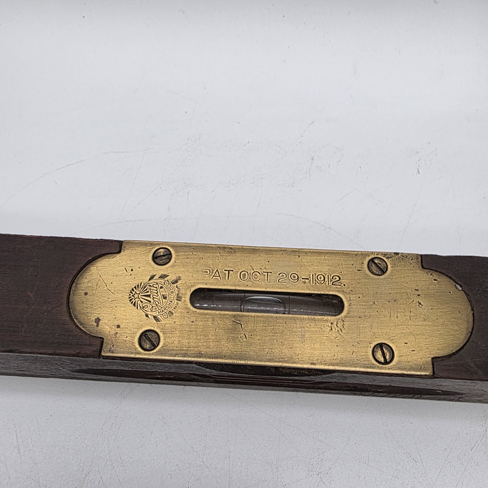 1912 Zenith Marshall Wells 12″ Wooden Level Oct-29-1912