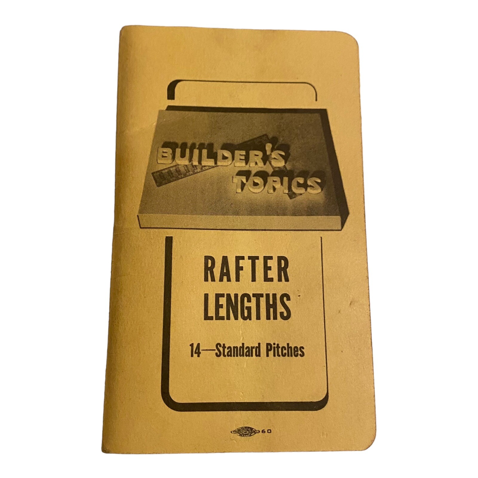 Vintage 1945 Builders Topics Rafter Length Builders Construction Booklet