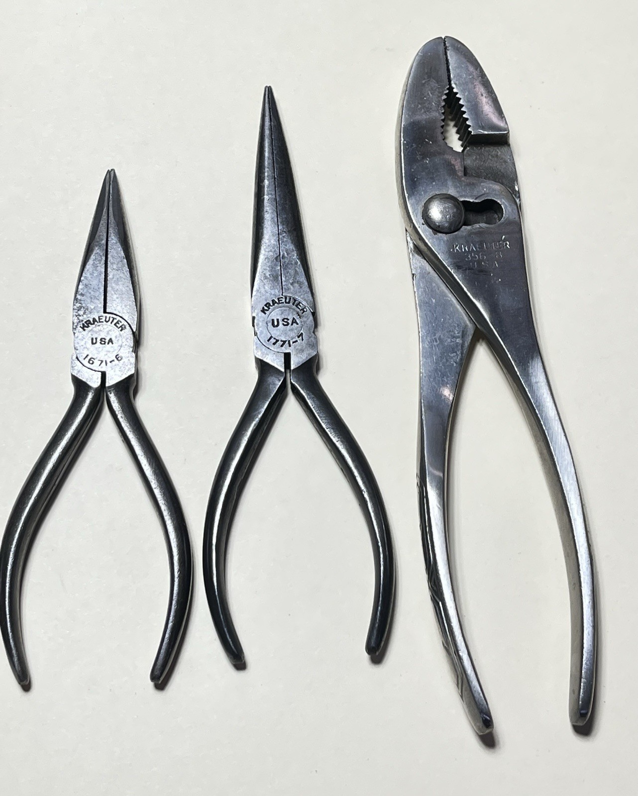 7 Vintage Kraeuter Pliers Used