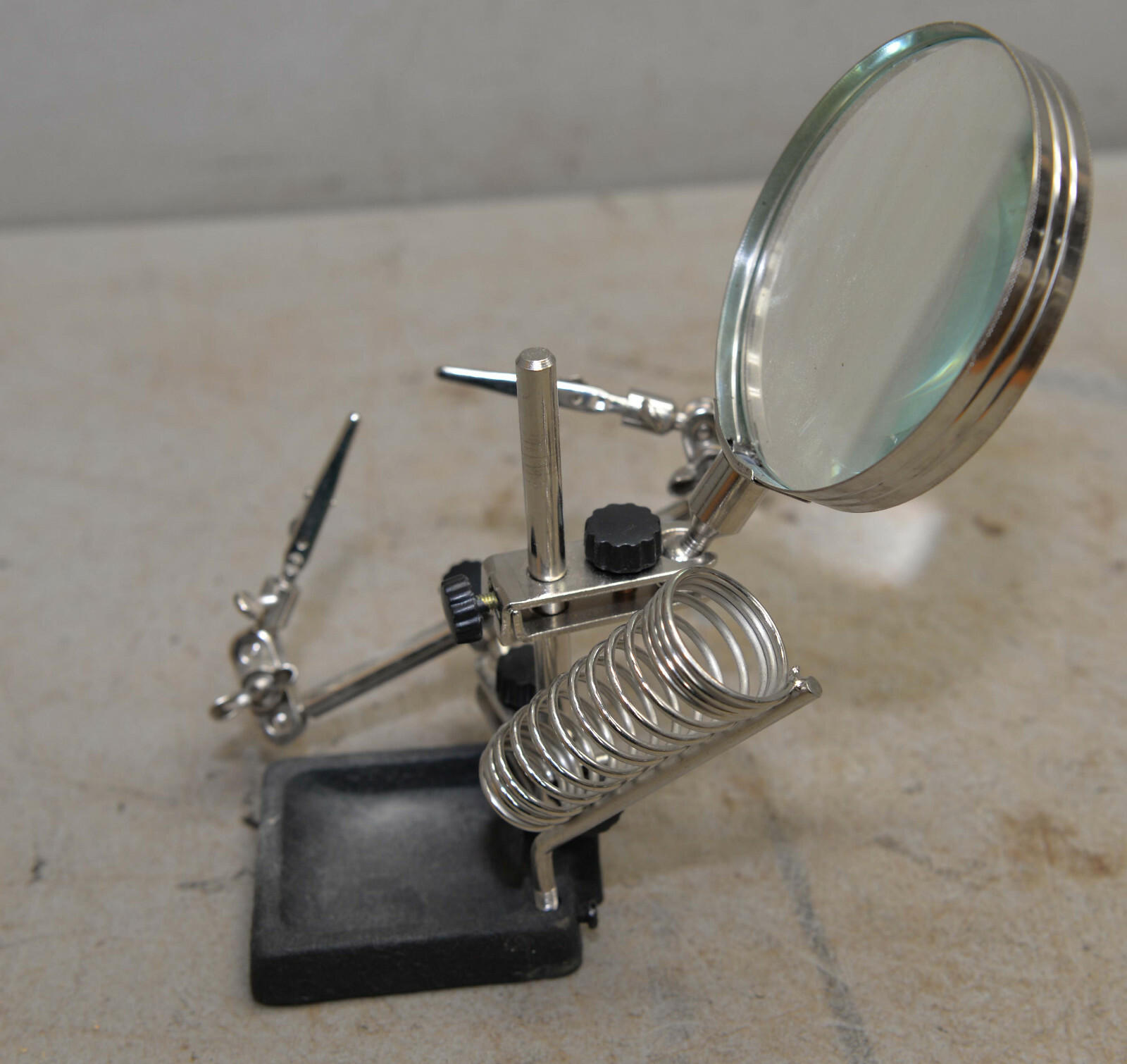 2 jeweler work station part holder positioner magnifier jewelry making tool lot