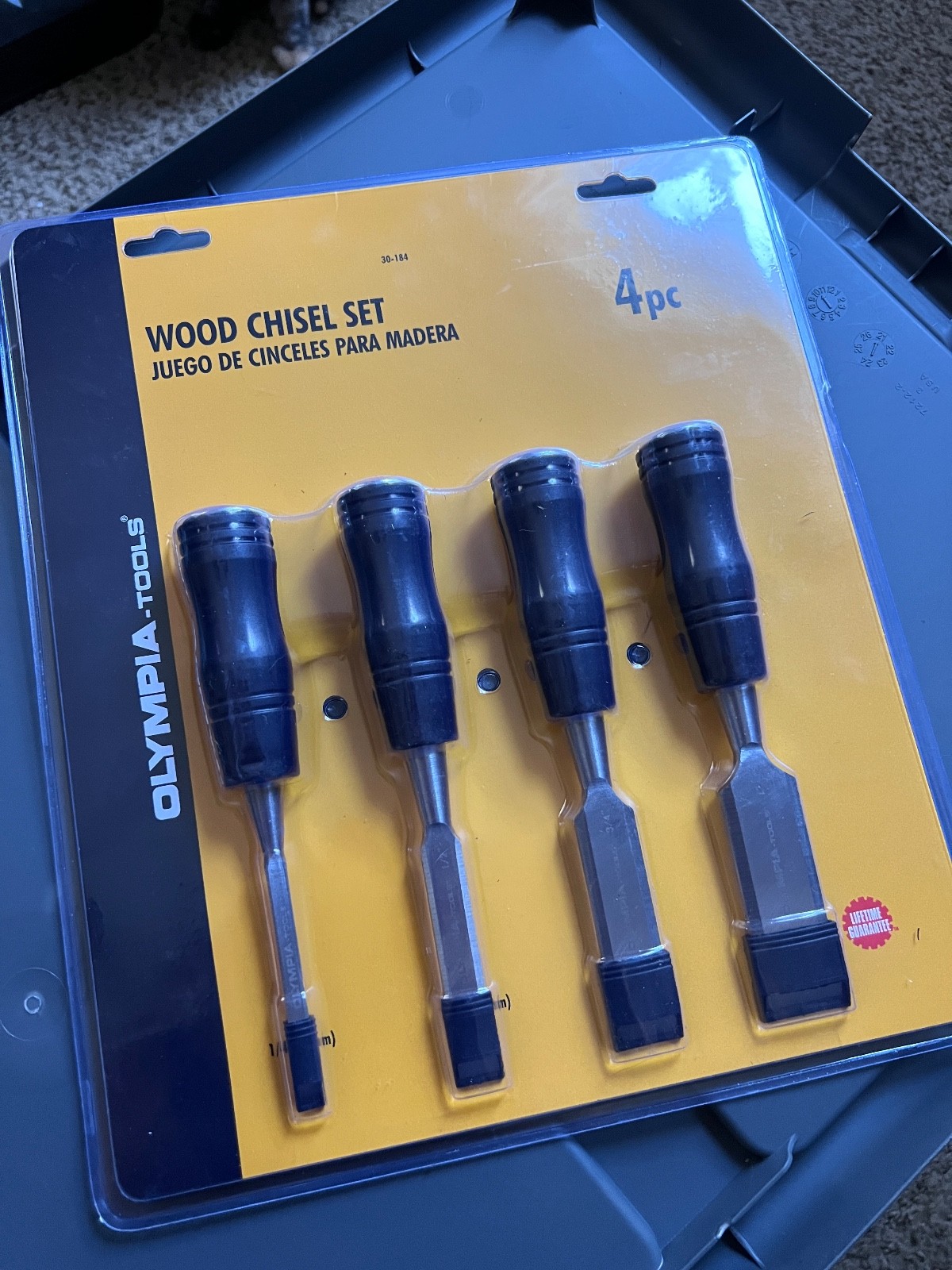 Olympia 3 Piece Tools Wood Chisels – Brand New Factory Sealed Package