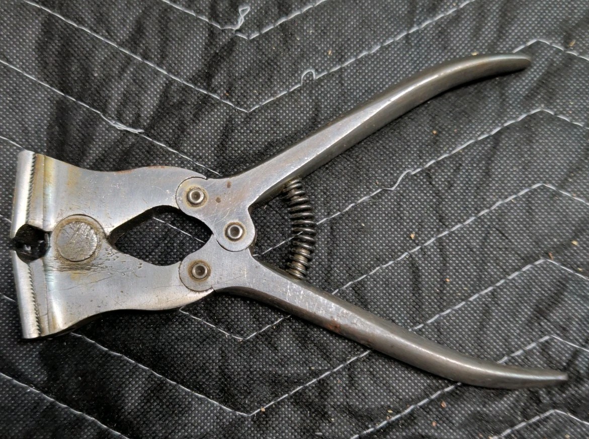 Vintage L.S. STARRETT Co. No. 1 7” Adjustable Nippers End Cutters USA