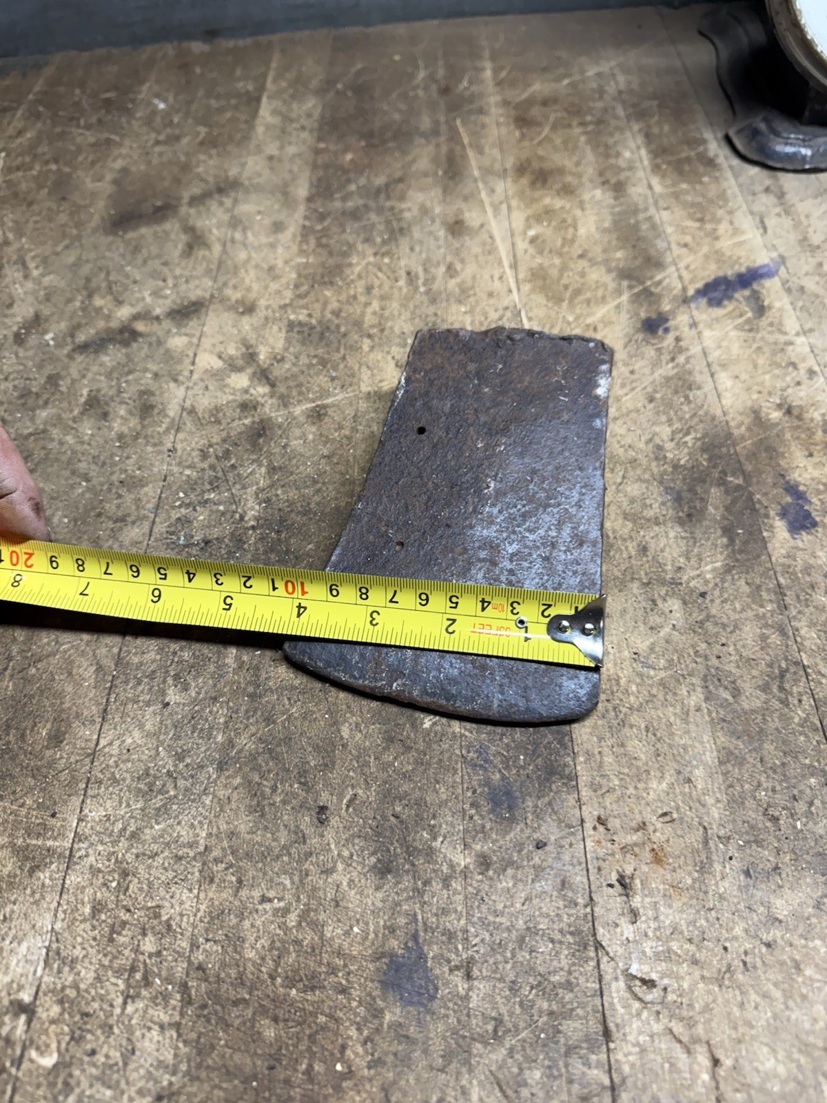 Antique Rare 3-1/2 Lb Wide Connie Bit Axe Head Tool Unmarked Unknown Maine USA